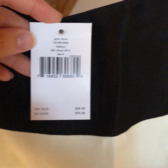 Kate spade gale dress black and cream stripes - Picture 2 of 3